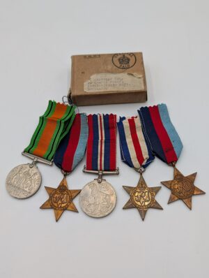 WW2 British Medal Group with Original OHMS Issue Box – Multi-Award Set