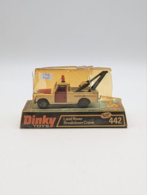 Vintage Dinky Toys No. 442 Land Rover Breakdown Crane Die-Cast Model Boxed