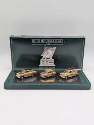 British Motoring Classics Of The 1960’s 24 Carat Gold Plated Limited Edition Model Car Set