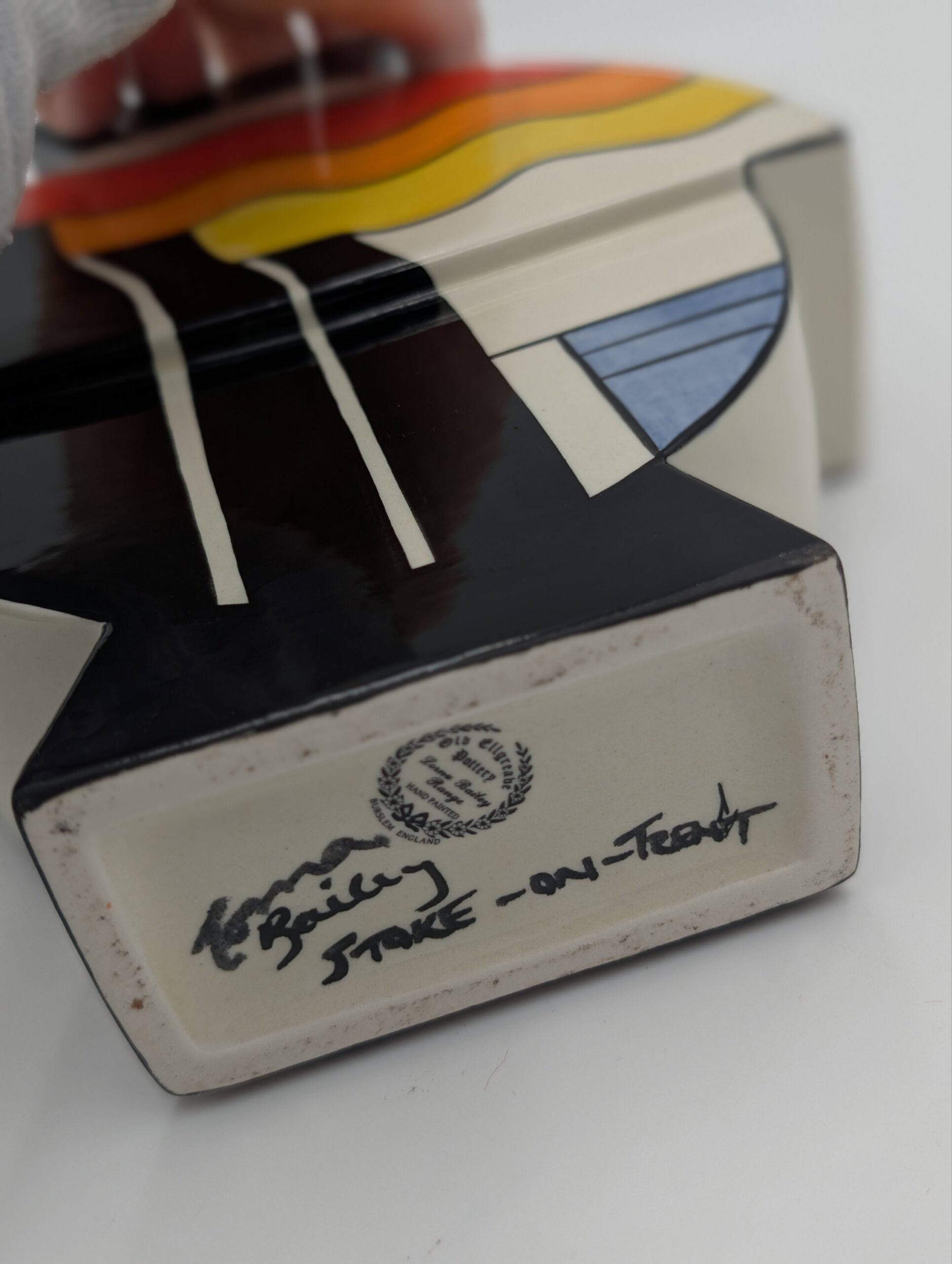 Lorna Bailey “Stroke-on-Trent” Art Deco Style Studio Pottery Vase - Image 3
