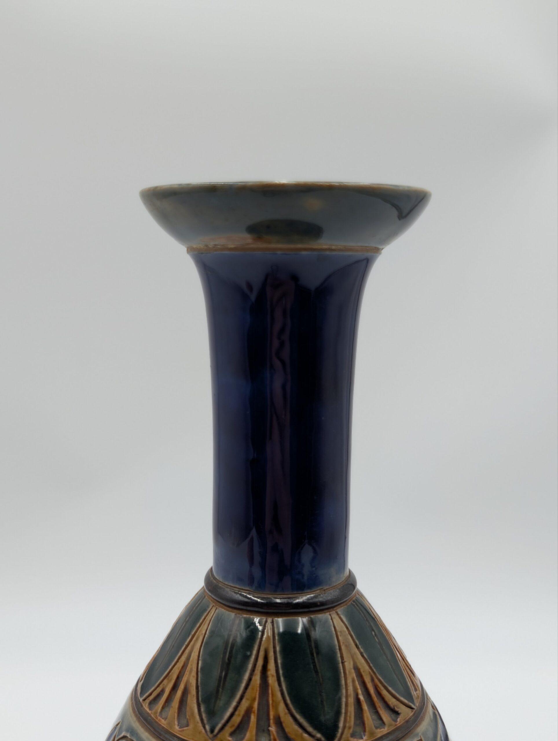 1888 Doulton Lambeth Stoneware Vase by Frank Butler – Glasgow International Exhibition Commemorative - Image 7