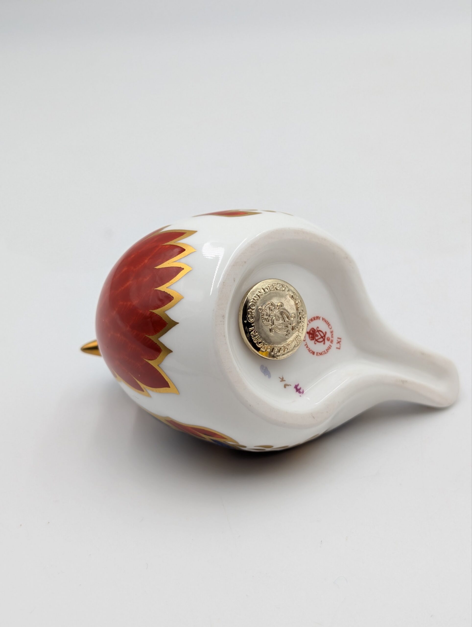 Royal Crown Derby Imari Style Partridge Paperweight – Gold Stopper - Image 2