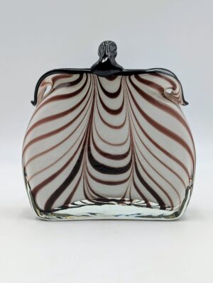 Vintage Murano Style Art Glass Handbag Vase – Ribbon Trail Studio Glass