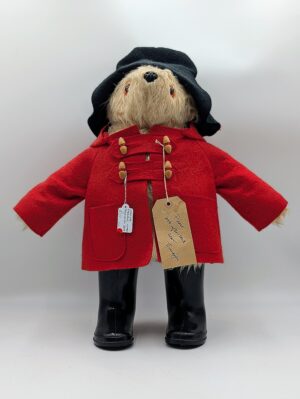 Vintage Gabrielle Designs Paddington Bear – Original British Paddington with Red Duffle Coat & Wellington Boots