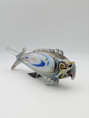 Vintage Murano Art Glass Fish Sculpture – Hand Blown Italian Glass Ornament
