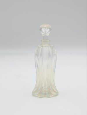 Lalique France Opalescent Glass Perfume Bottle with Stopper