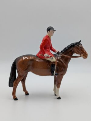 Beswick Huntsman On Bay Horse Figure – Fox Hunting Series