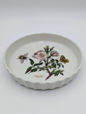 Portmeirion Botanic Garden "Rosa Canina" Dog Rose Pie Dish / Flan Dish