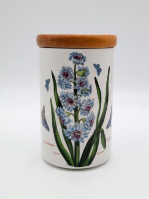 Portmeirion Botanic Garden Hyacinthus Orientalis Storage Canister With Wooden Lid