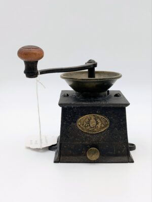A. Kenrick & Sons Victorian Cast Iron Coffee Grinder With Brass Hopper & Drawer – Working Example