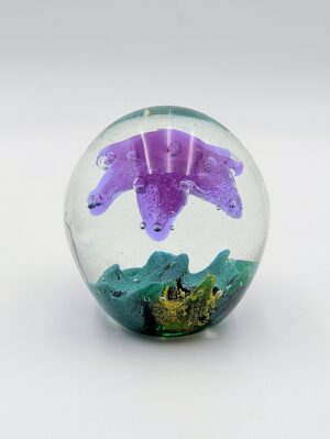Hand Blown Art Glass Starfish Paperweight