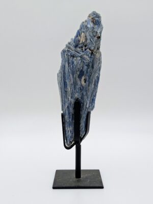 Blue Kyanite Crystal Specimen on Display Stand