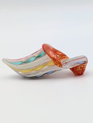 Antique Venetian Murano Glass Slipper Shoe