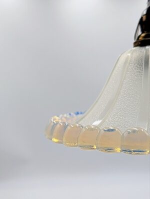 1930s Art Deco Opaline Glass Pendant Light Shade