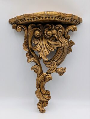 Antique Carved Giltwood Rococo Wall Shelf