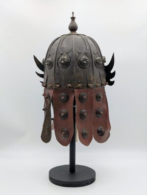 Sino-Tibetan Style Replica Helmet with Leather Lappets