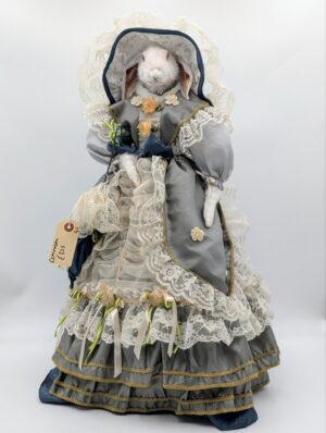 Esmeralda – Dressed Taxidermy Rabbit Curiosity Display