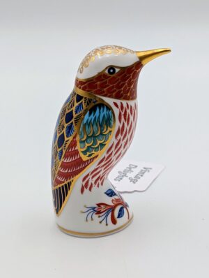 Royal Crown Derby Hummingbird Paperweight – Gold Stopper