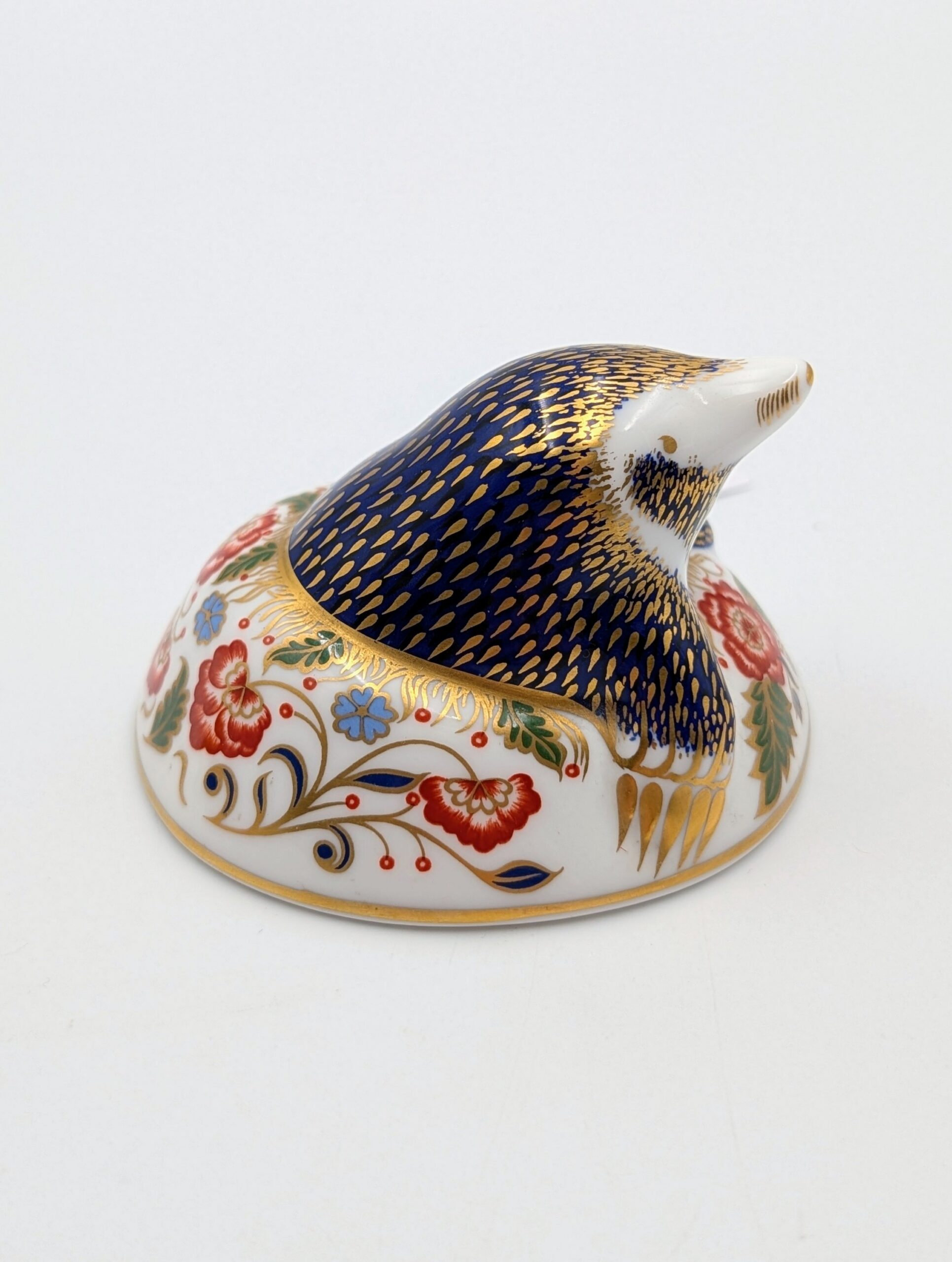 Royal Crown Derby Mole Paperweight – Gold Stopper – Collectors Guild
