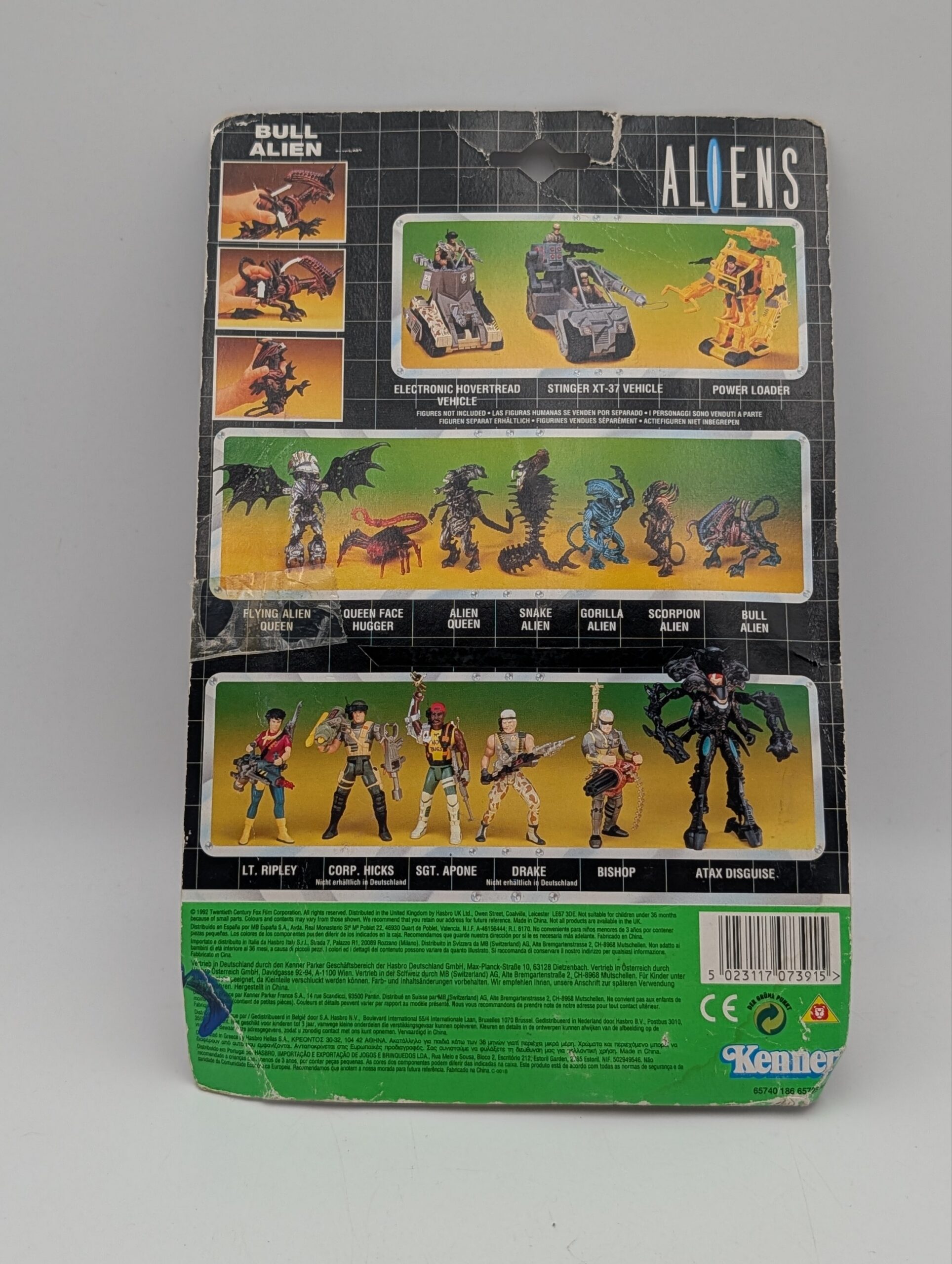 Vintage 1992 Kenner Aliens Bull Alien Action Figure – Carded - Image 2