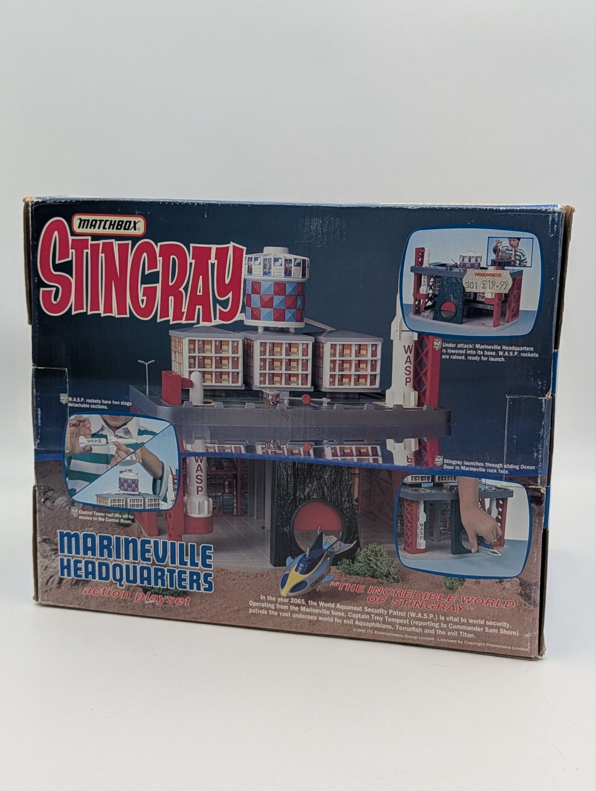 Vintage Matchbox Stingray Marineville Headquarters Action Playset – Boxed - Image 3
