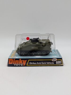 Vintage Dinky Toys No. 691 Striker Anti-Tank Vehicle – Boxed Die-Cast Military Model