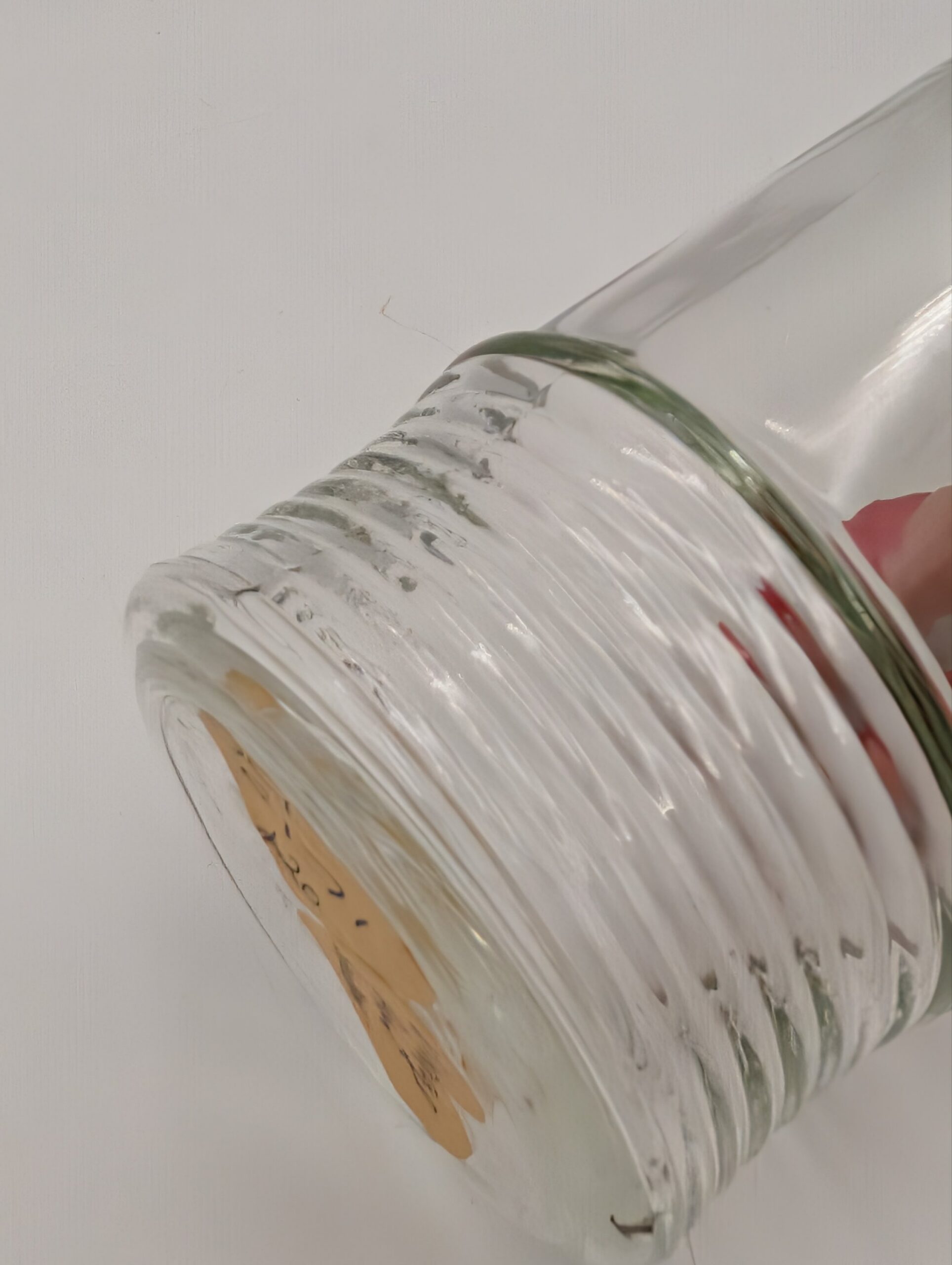 1950s Glass Flour Shaker with Pale Green Plastic Sifter Top - Image 4