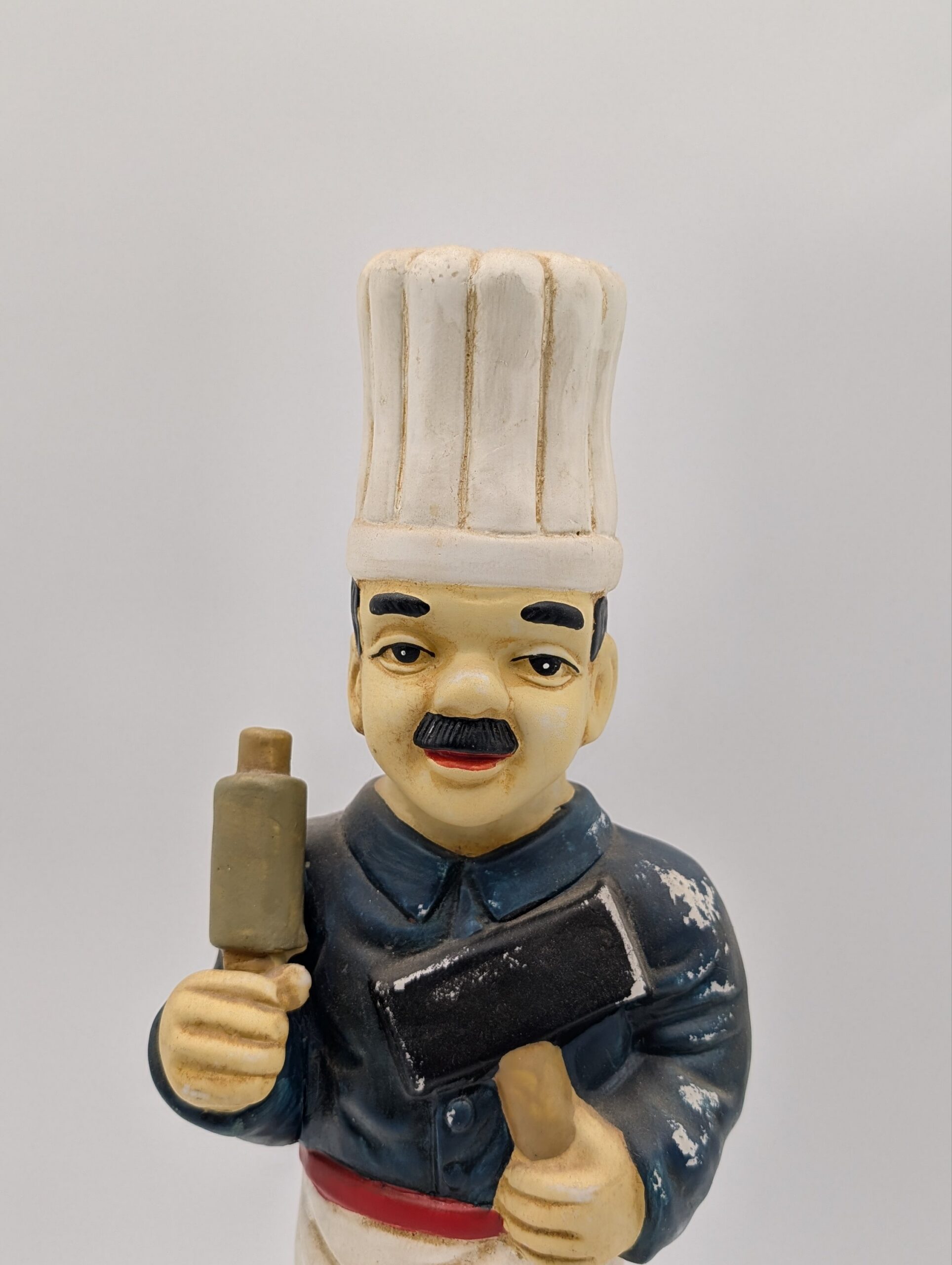Vintage Hand-Painted Plaster Chef Advertising Figure - Image 3