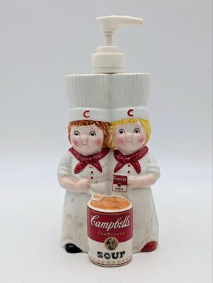 1988 Campbell’s Soup Kids Ceramic Soap Dispenser – Benjamin & Medwin