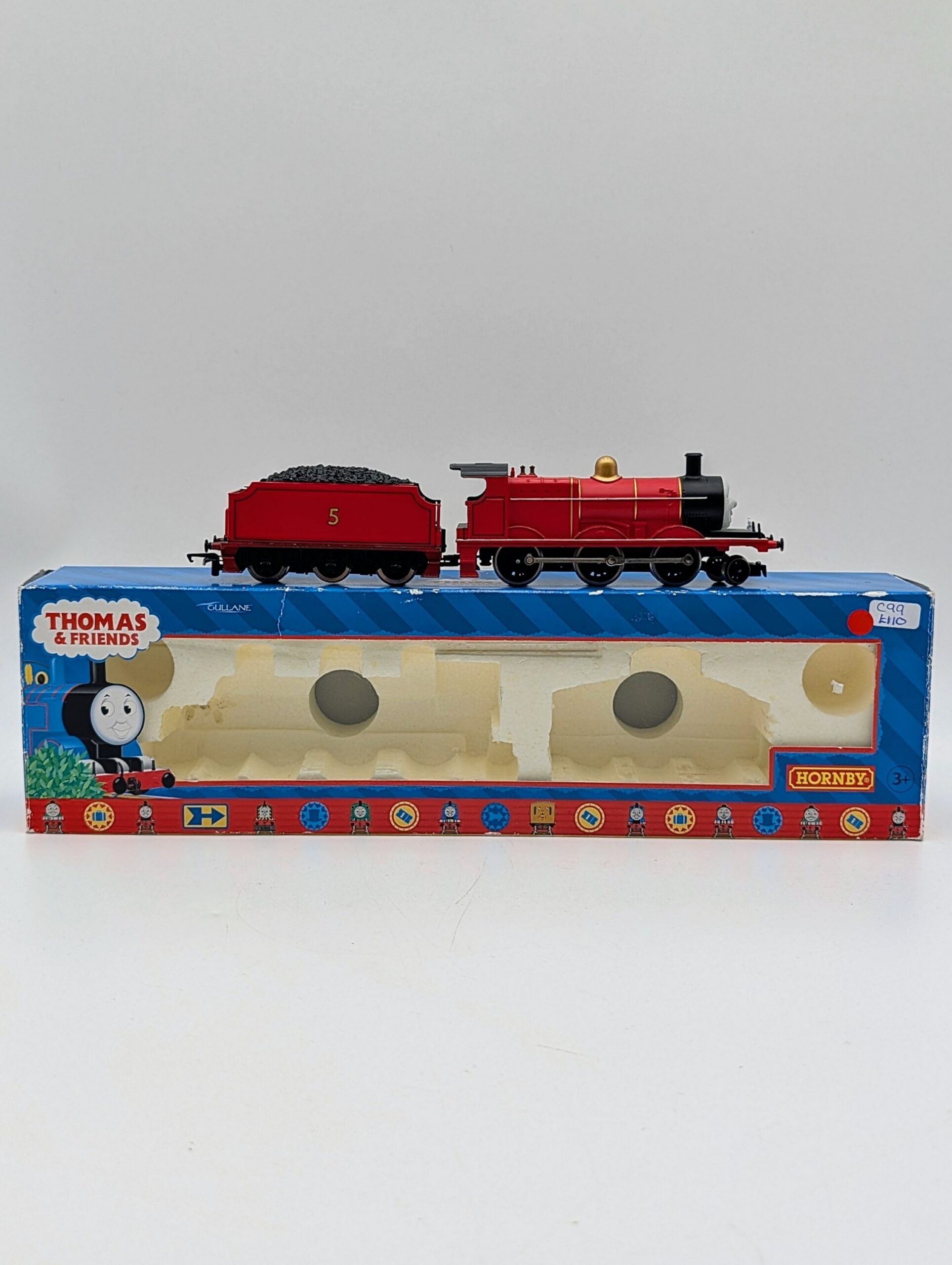 Hornby Thomas & Friends James No. 5 Red Steam Locomotive & Tender – Boxed OO Gauge - Image 2