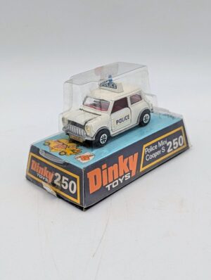 Vintage Dinky Toys No. 250 Police Mini Cooper S – Original Display Box