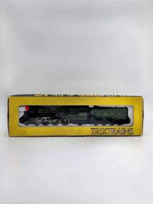 Vintage Trix Trains LNER 525 Green Steam Locomotive & Tender – Boxed Model Railway Engine