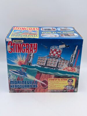 Vintage Matchbox Stingray Marineville Headquarters Action Playset – Boxed