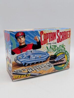 Vintage Captain Scarlet & The Mysterons Talking Alarm Clock – Wesco Boxed