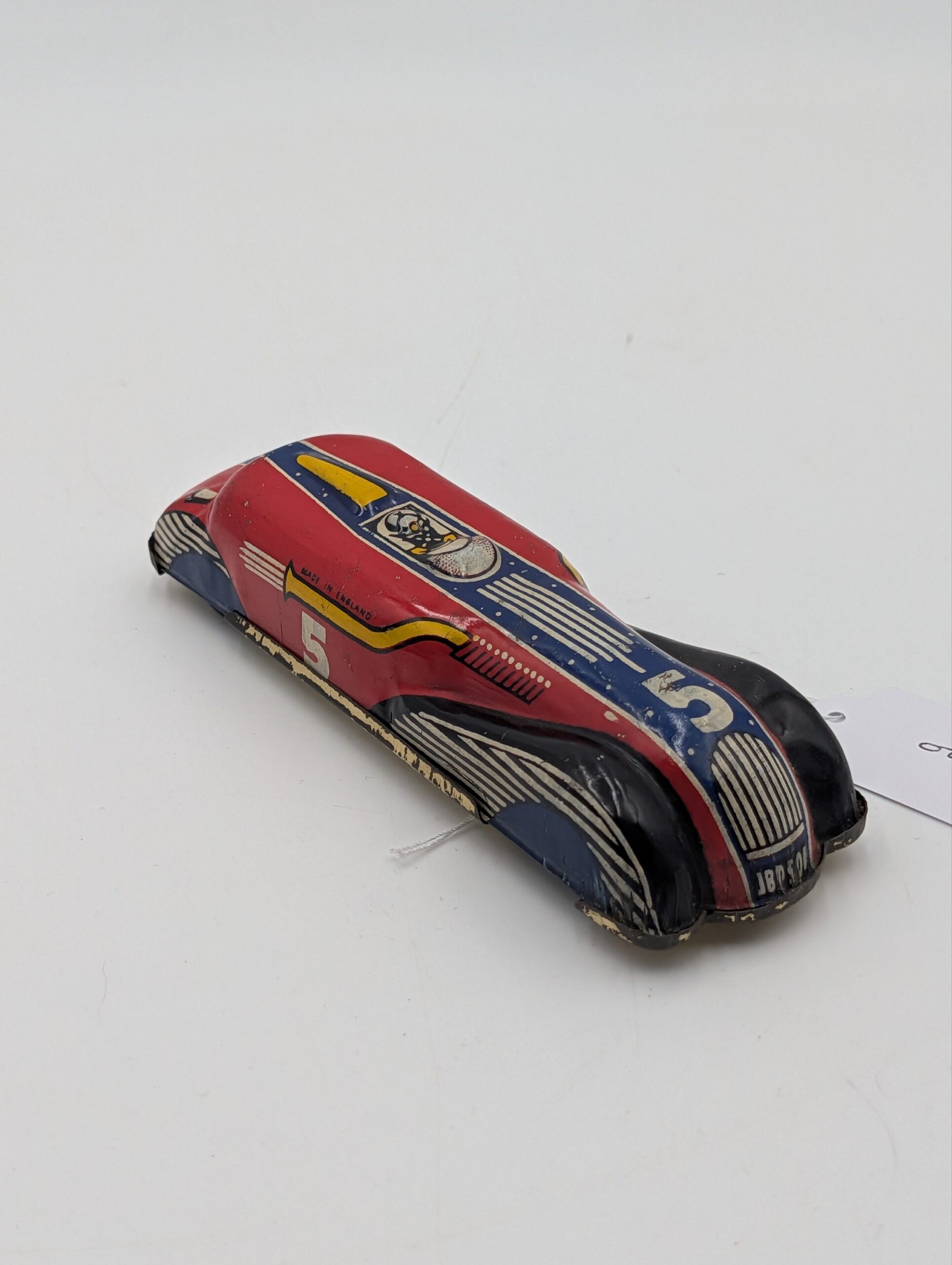 Vintage Mettoy No. 5 Tinplate Streamlined Racing Car - Image 4