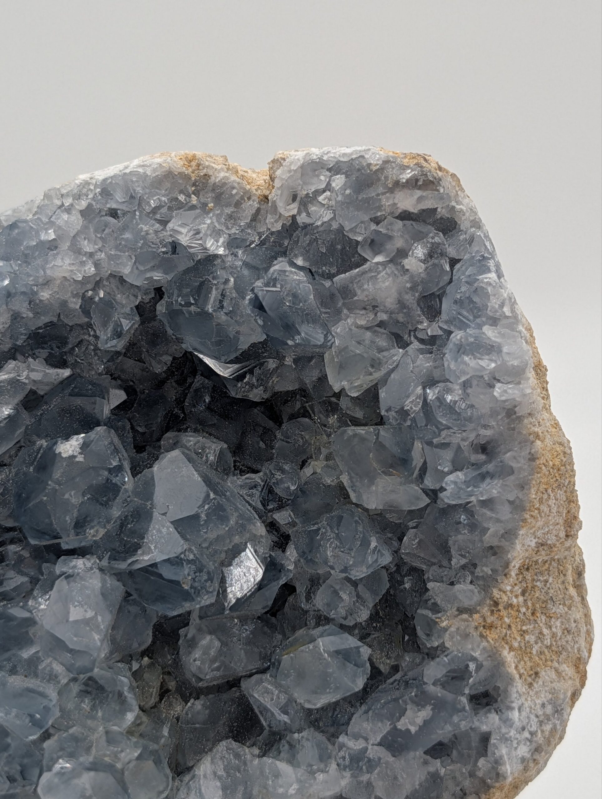 Large Celestite Crystal Geode on Display Stand – 1.427kg - Image 5