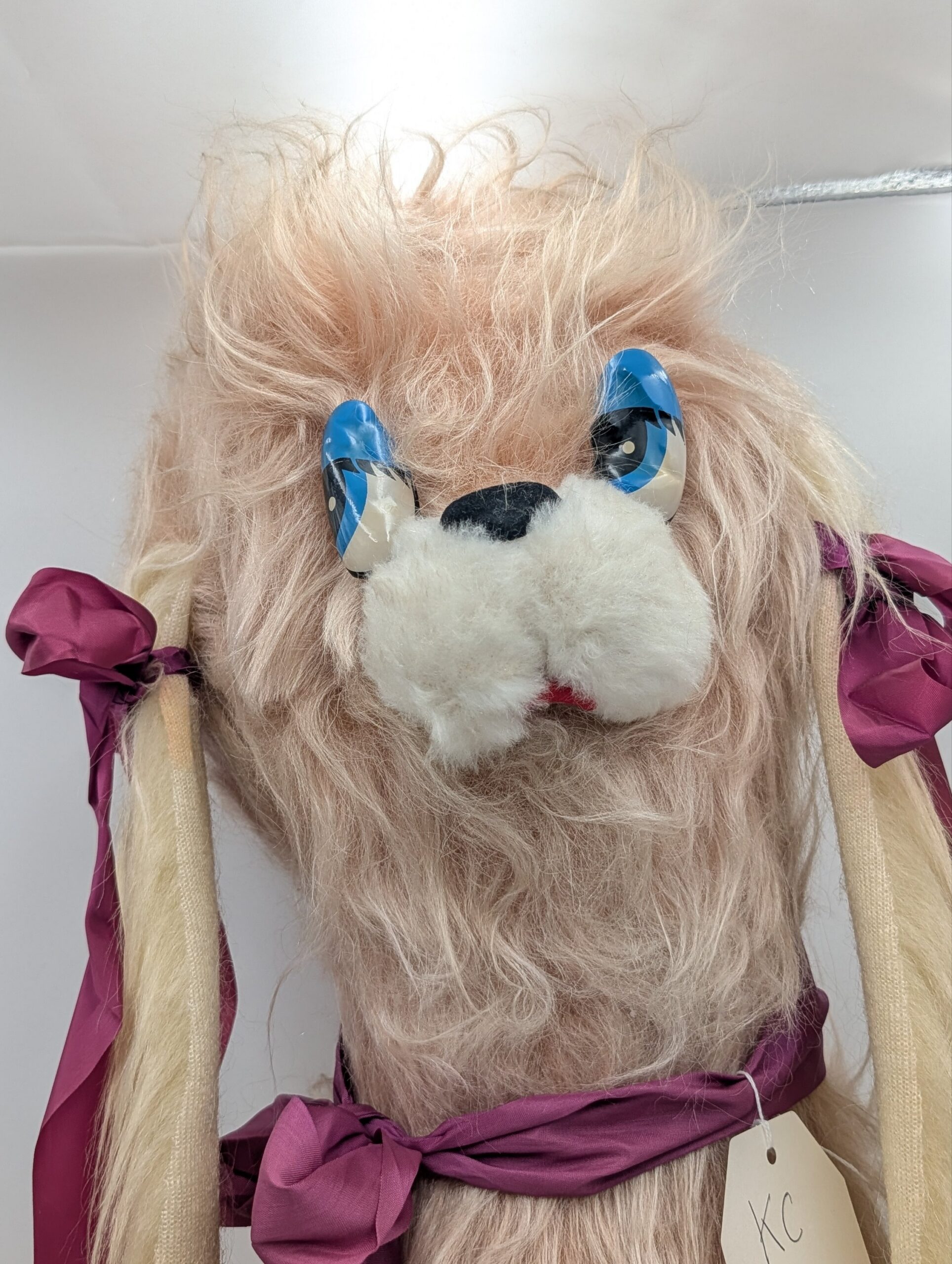 Large Vintage 1970s Sad Eye Dog Plush Toy - Image 2