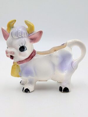 Vintage Kitsch Ceramic Cow Creamer Jug