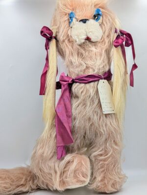 Large Vintage 1970s Sad Eye Dog Plush Toy