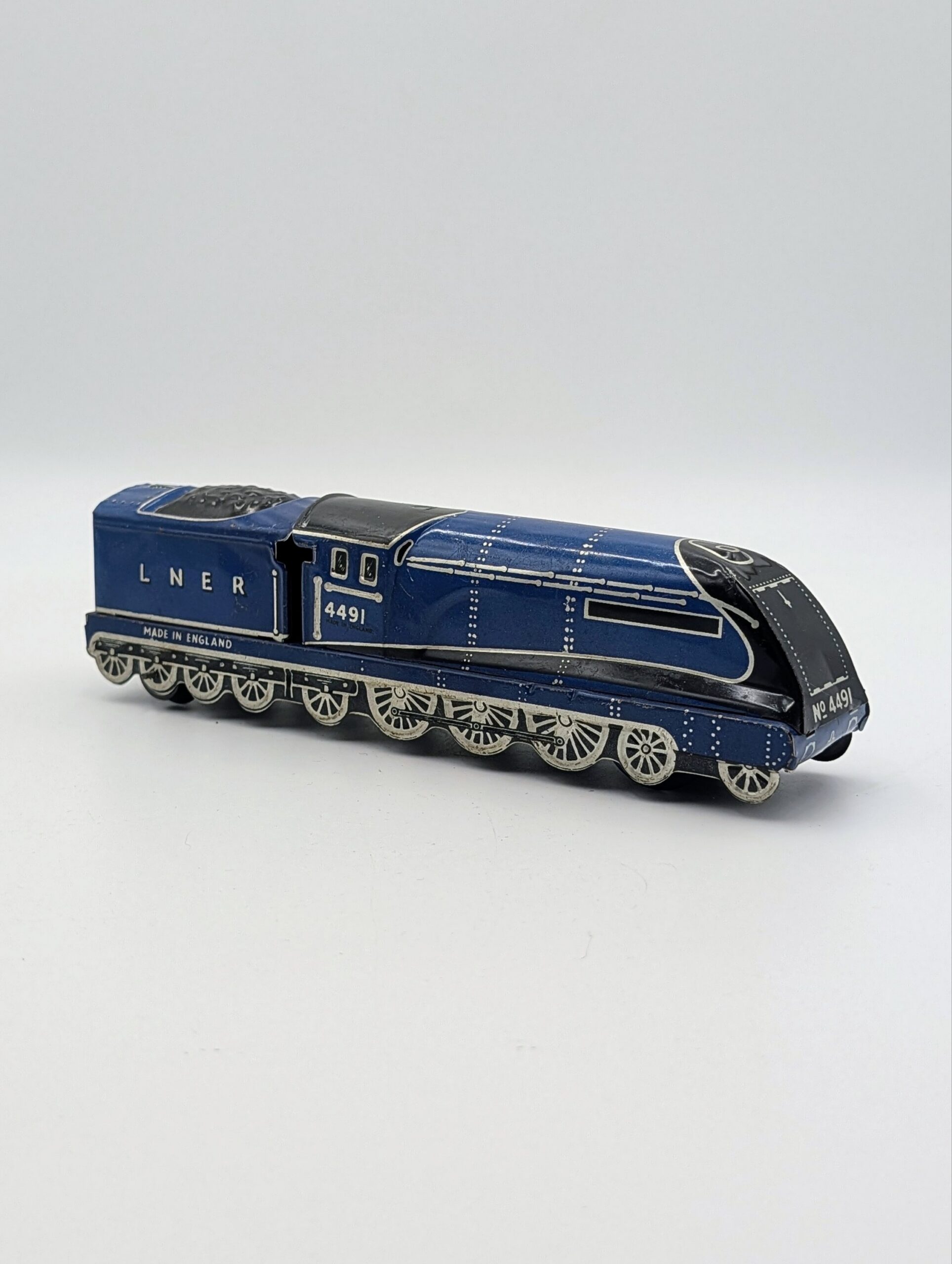 Vintage Mettoy LNER Mallard No. 4491 Tinplate Clockwork Locomotive