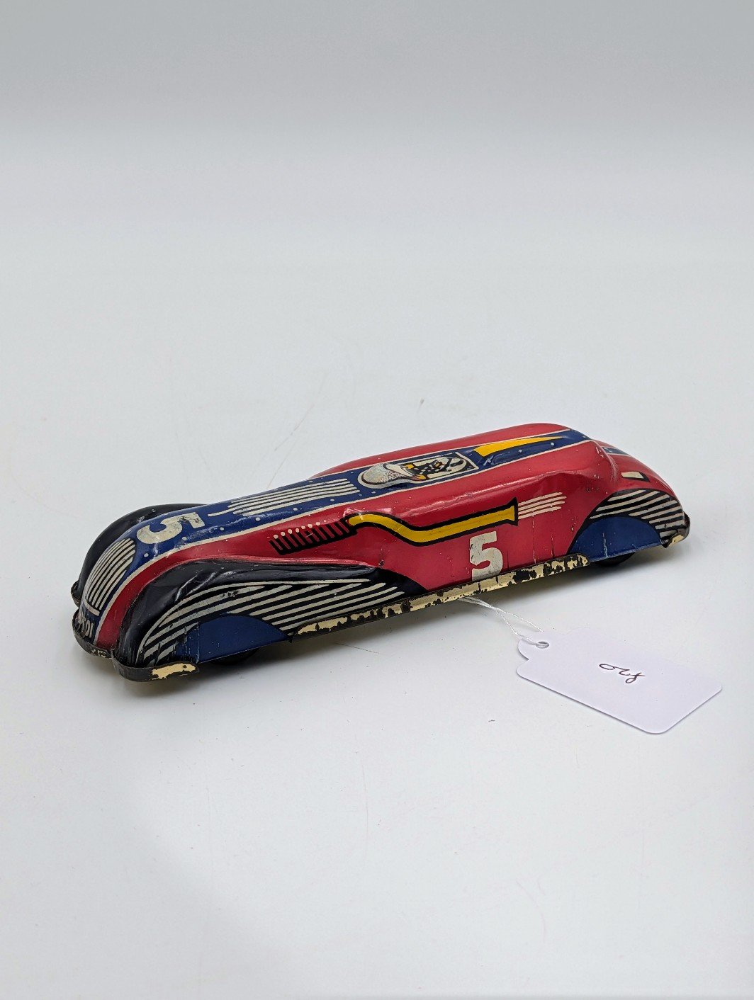 Vintage Mettoy No. 5 Tinplate Streamlined Racing Car