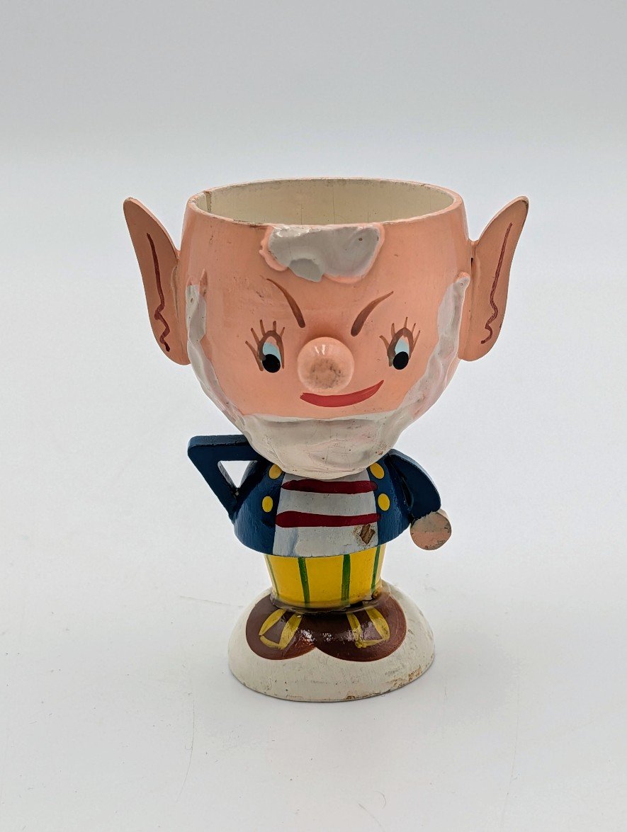Vintage Kitsch Wooden Big Ears Character Egg Cup – Portmeirion