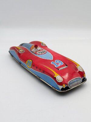Vintage Tinplate No. 19 Ferrari Style Racing Car – Friction Toy