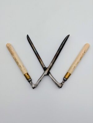 Antique French Bone Handled Hair Curling Tongs