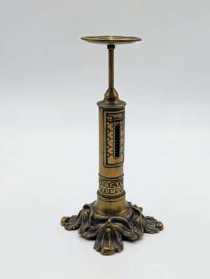 Mid-19th Century Victorian Joseph & Edmund Ratcliff Brass Candlestick Spring-Balance Postal Letter Scale